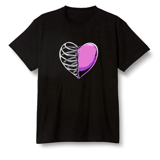 Pop Colour AJ1 Zoom Cmft Psg - Your heart  - Black Men T-shirt