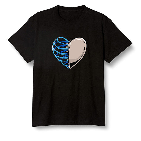 Pop Colour AJ1 Retro High OG PRO Prototype - Your heart  - Black Men T-shirt