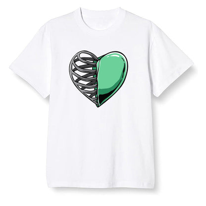 Pop Colour AJ13 Retro 'Lucky Green' - Your heart - White Men T-shirt