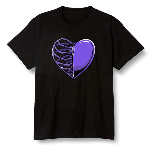 Pop Colour AJ13 Retro Court Purple - Your heart - Black Men T-shirt