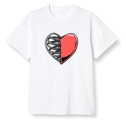 Pop Colour AJ6 Retro Tinker Hatfield - Your heart - White Men T-shirt