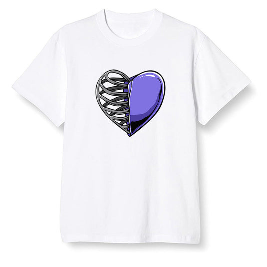 Pop Colour AJ6 Retro Ltr Flint - Your heart - White Men T-shirt