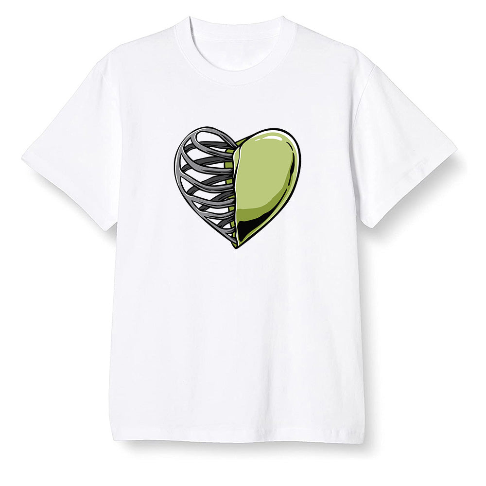 Pop Colour AJ6 Retro SP Travis Scott - Medium Olive - Your heart - White Men T-shirt