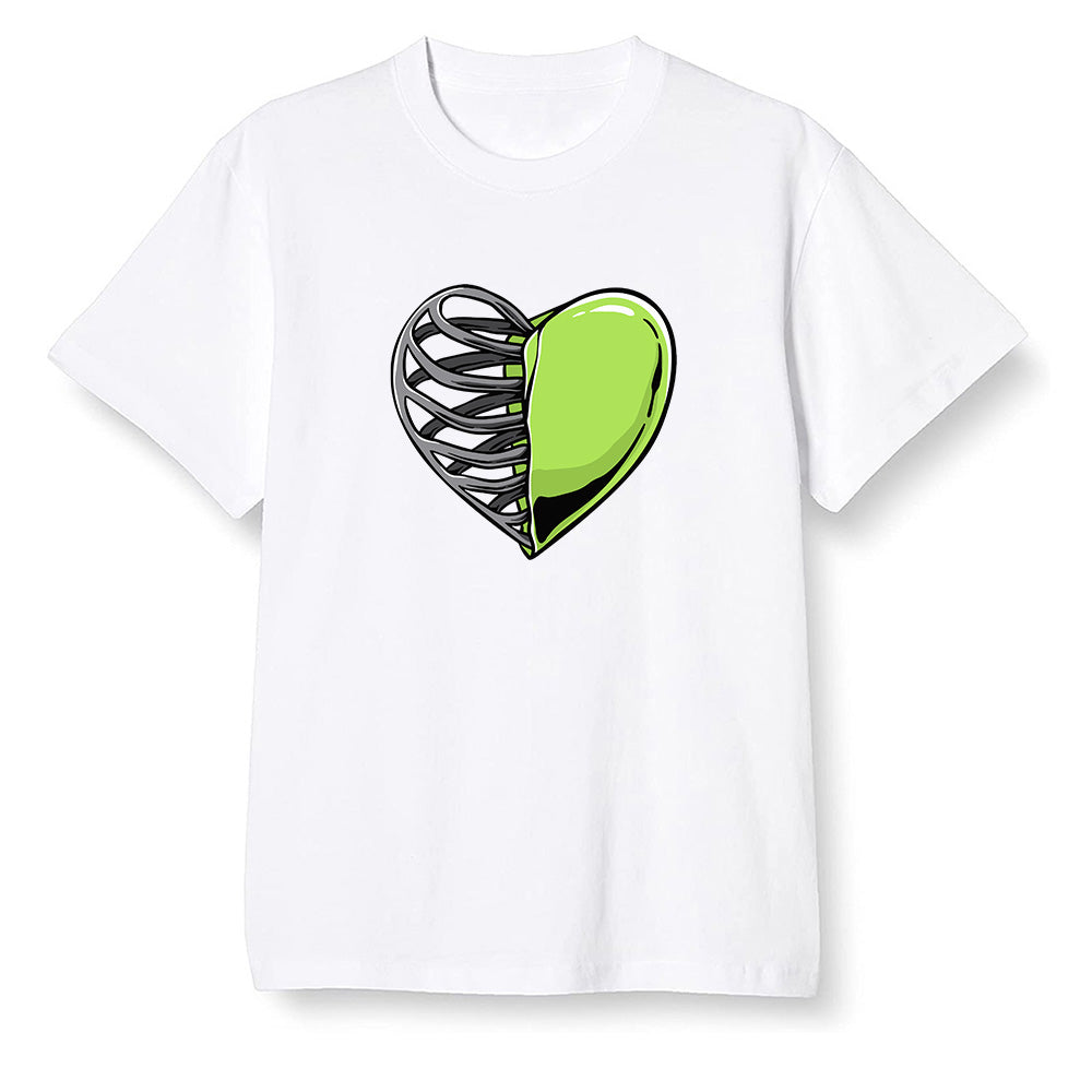 Pop Colour AJ6 Retro Electric Green - Your heart - White Men T-shirt