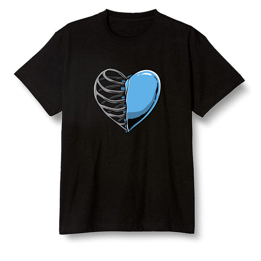 Pop Colour AJ6 UNC White - Your heart - Black Men T-shirt