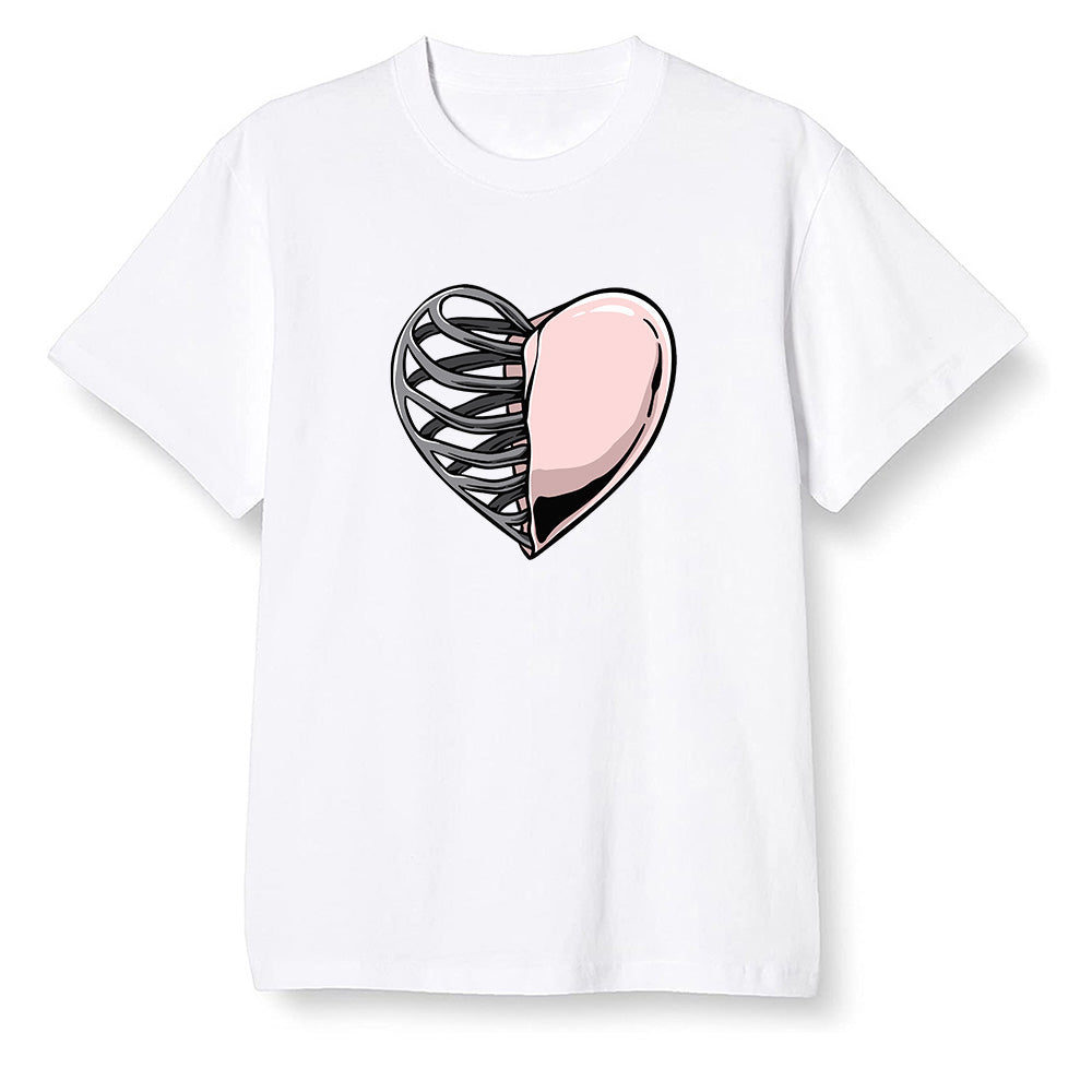 Pop Colour AJ6 Retro Gold Hoops - Your heart - White Men T-shirt