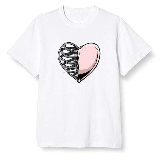 Pop Colour AJ6 Retro Gold Hoops - Your heart - White Men T-shirt
