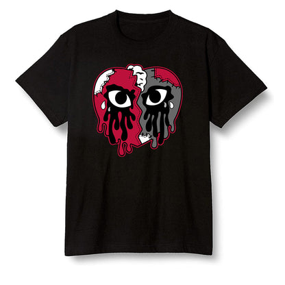 Pop Colour AJ13 Retro Gym Red Flint Grey - i crying heart - Black Men T-shirt