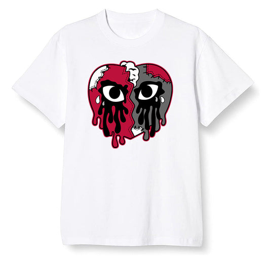 Pop Colour AJ13 Retro Gym Red Flint Grey - i crying heart - White Men T-shirt