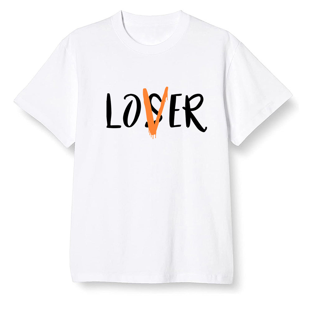 Pop Colour AJ1 Retro High OG Electro Orange - loser lover  - White Men T-shirt