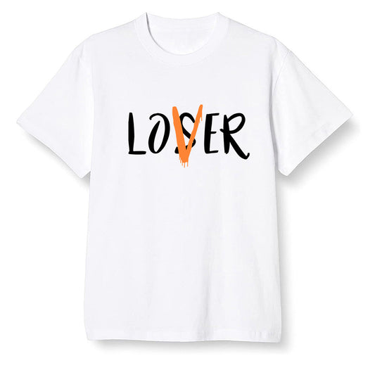 Pop Colour AJ1 Retro High OG Electro Orange - loser lover  - White Men T-shirt