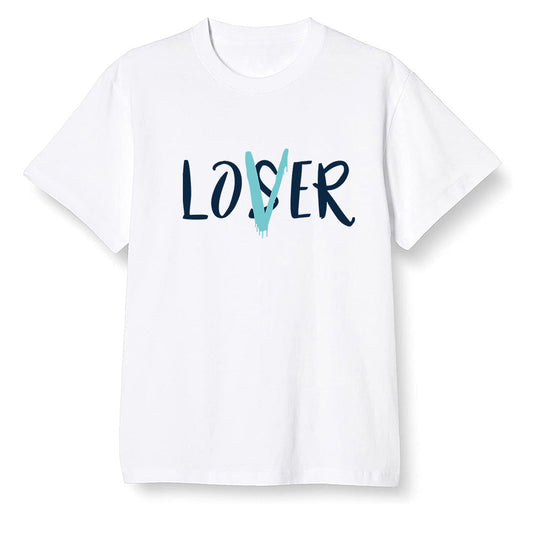 Pop Colour AJ1 Retro High OG Tokyo Bio Hack - loser lover  - White Men T-shirt