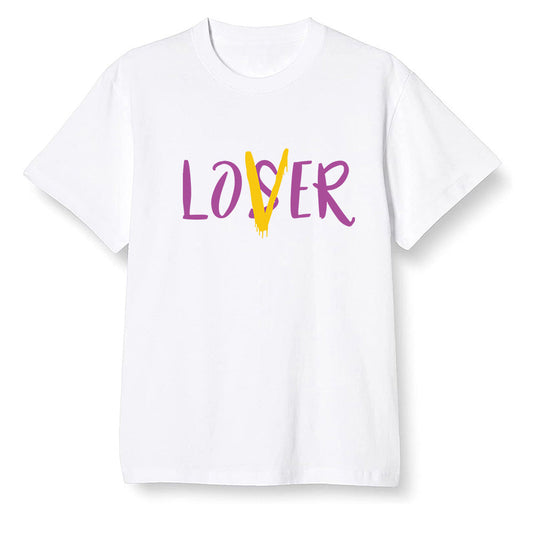 Pop Colour AJ1 Retro High OG Brotherhood - loser lover  - White Men T-shirt