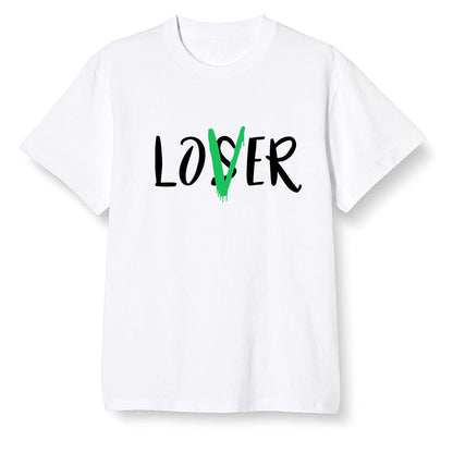Pop Colour AJ1 High OG Lucky Green - loser lover  - White Men T-shirt