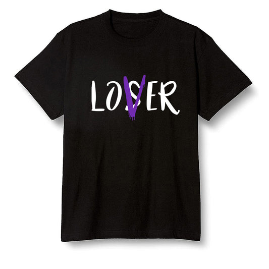 Pop Colour AJ13 Retro Court Purple - loser lover - Black Men T-shirt