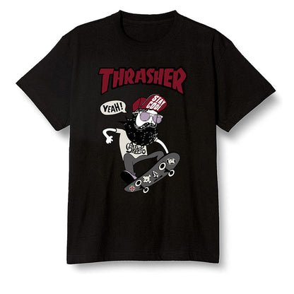 Pop Colour AJ1 Low Black Toe - skateboard hipster  - Black Men T-shirt