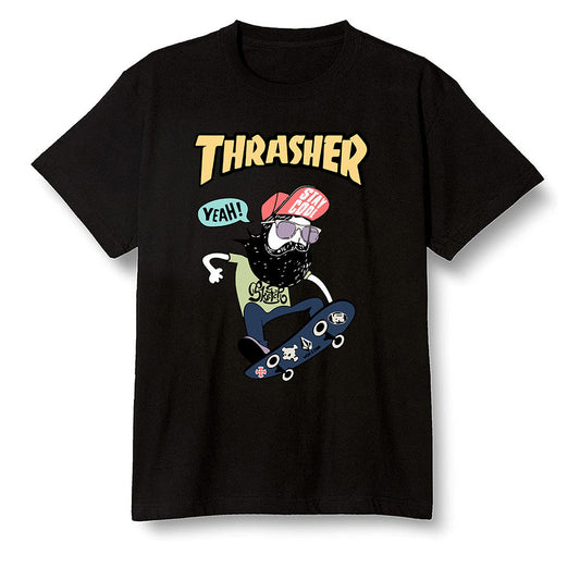Pop Colour AJ1 Retro High OG Tokyo Bio Hack - skateboard hipster  - Black Men T-shirt