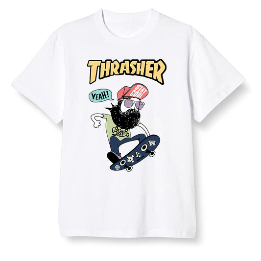 Pop Colour AJ1 Retro High OG Tokyo Bio Hack - skateboard hipster  - White Men T-shirt