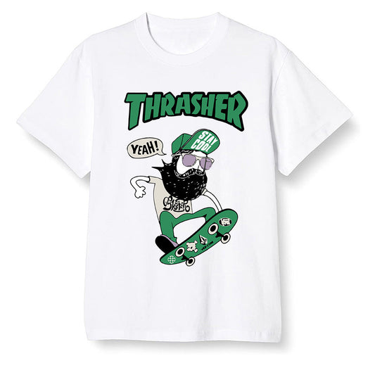 Pop Colour AJ13 Retro 'Lucky Green' - skateboard hipster - White Men T-shirt