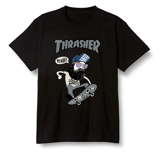 Pop Colour AJ13 Retro Flint - skateboard hipster - Black Men T-shirt
