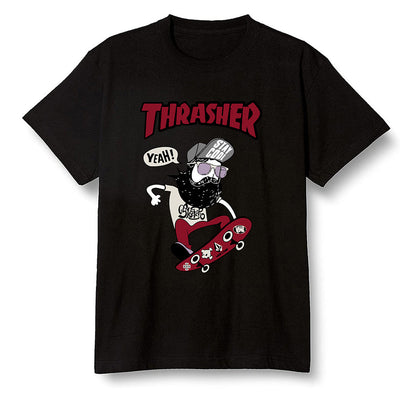 Pop Colour AJ13 Retro Gym Red Flint Grey - skateboard hipster - Black Men T-shirt