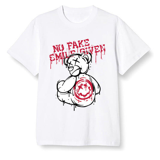 Pop Colour AJ13 Retro HE Got Game - smiley teddy bear - White Men T-shirt