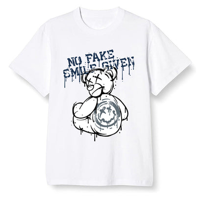 Pop Colour AJ13 Retro Flint - smiley teddy bear - White Men T-shirt