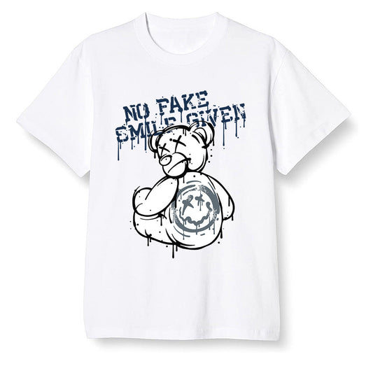Pop Colour AJ13 Retro Flint - smiley teddy bear - White Men T-shirt