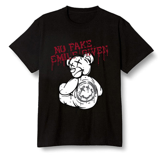 Pop Colour AJ13 Retro Gym Red Flint Grey - smiley teddy bear - Black Men T-shirt