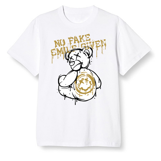 Pop Colour AJ6 Retro Dmp Defining Moments - smiley teddy bear - White Men T-shirt