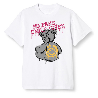 Pop Colour AJ6 Retro Bordeaux - smiley teddy bear - White Men T-shirt