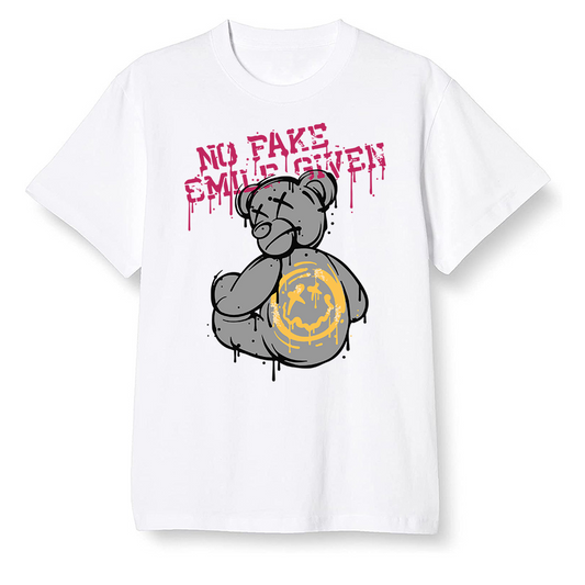 Pop Colour AJ6 Retro Bordeaux - smiley teddy bear - White Men T-shirt