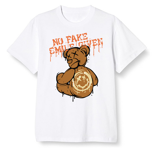 Pop Colour AJ6 Retro SP Travis Scott British Khaki - smiley teddy bear - White Men T-shirt